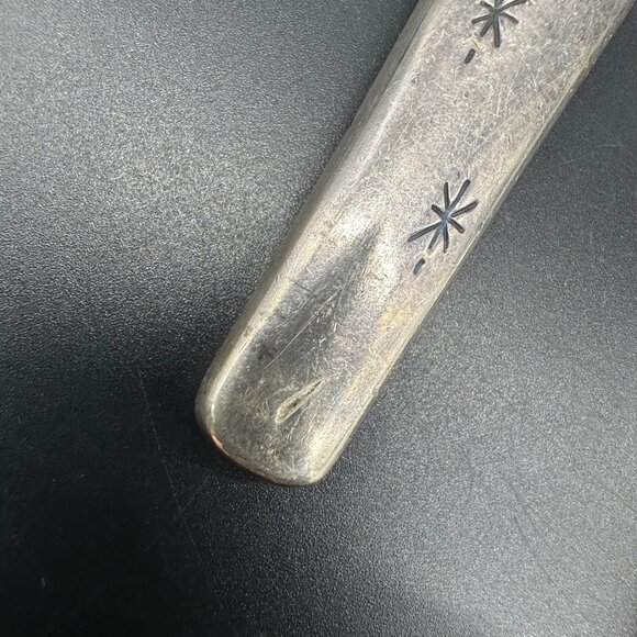 Vintage Gorham Stardust Butter Knives 1950s Sterling Handle Stainless Blade Mid - Picture 6 of 9